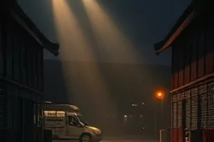风从北方来剧集封面，北方旷野与高压电塔