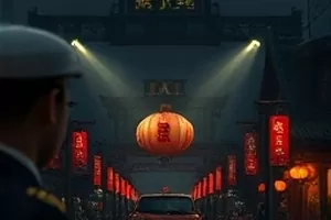 北纬三十度的冬天影片封面，雪覆盖的旧街道