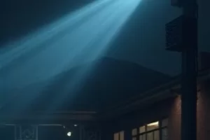 凌晨四点的便利店剧集封面，便利店深夜营业灯箱